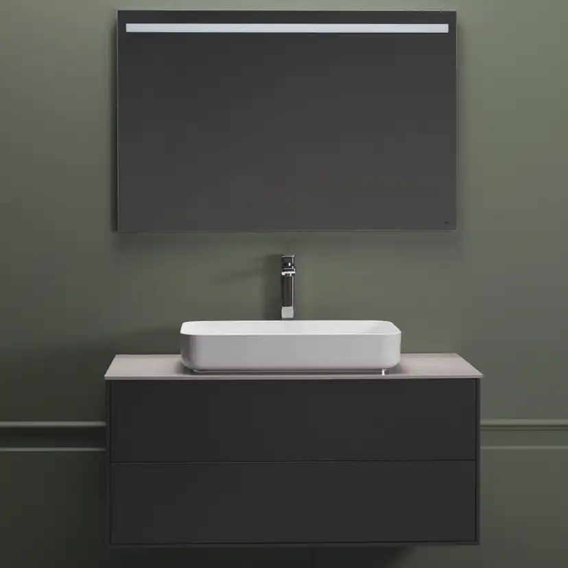 Tvättställ Hafa Edge Smooth Glaserat Stål