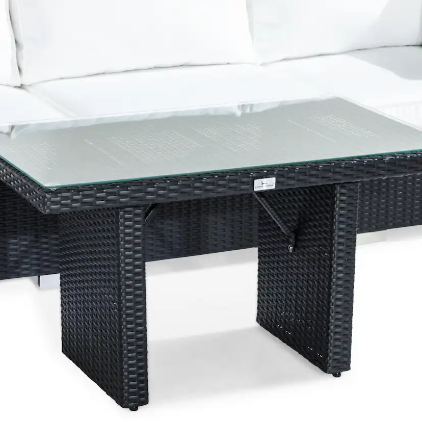 Loungegrupp Comfort Garden Bahamas 4-sits Rak med Utebord 100x60 Utomhus