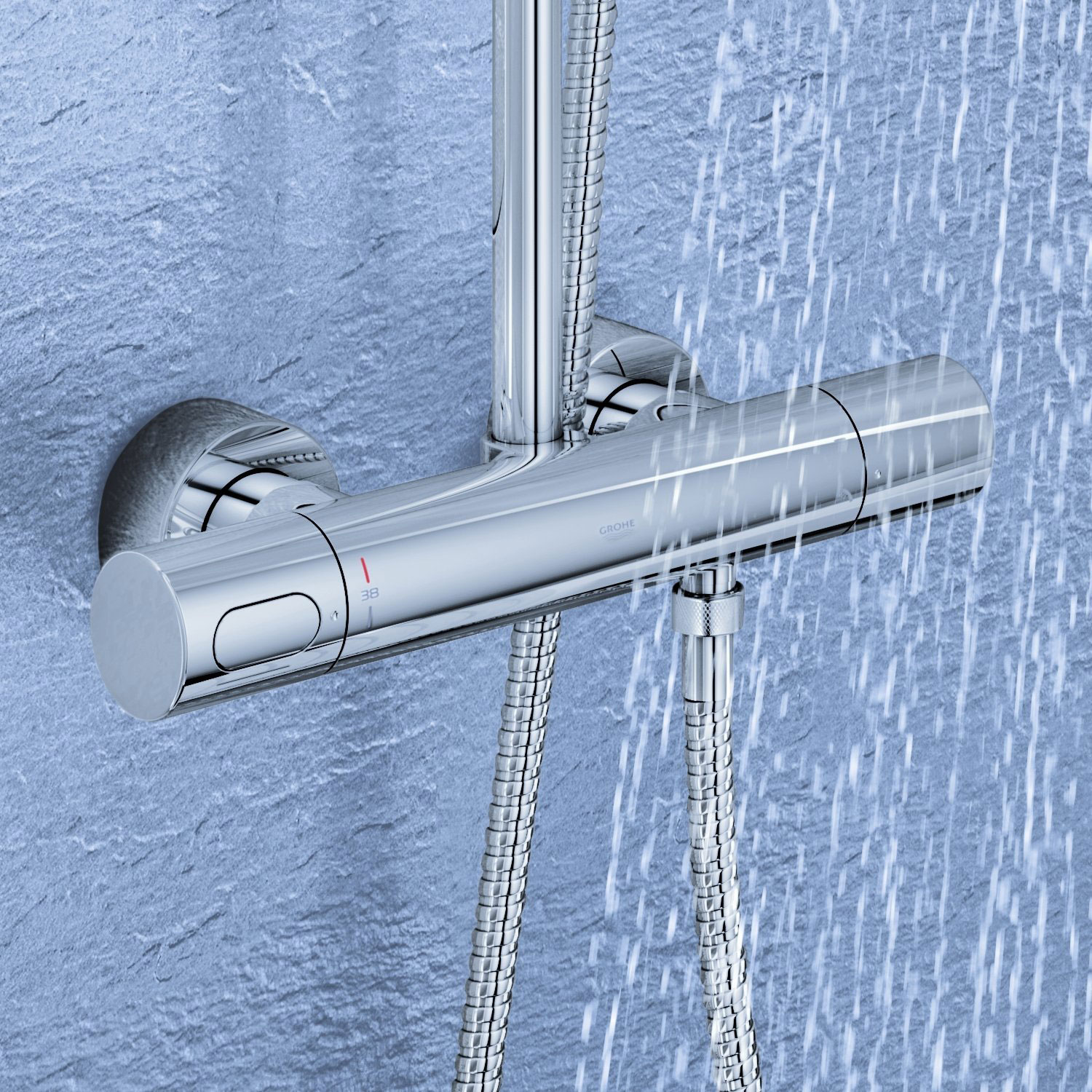 Takduschset Grohe Rainshower System 310 med Power&Soul Handdusch