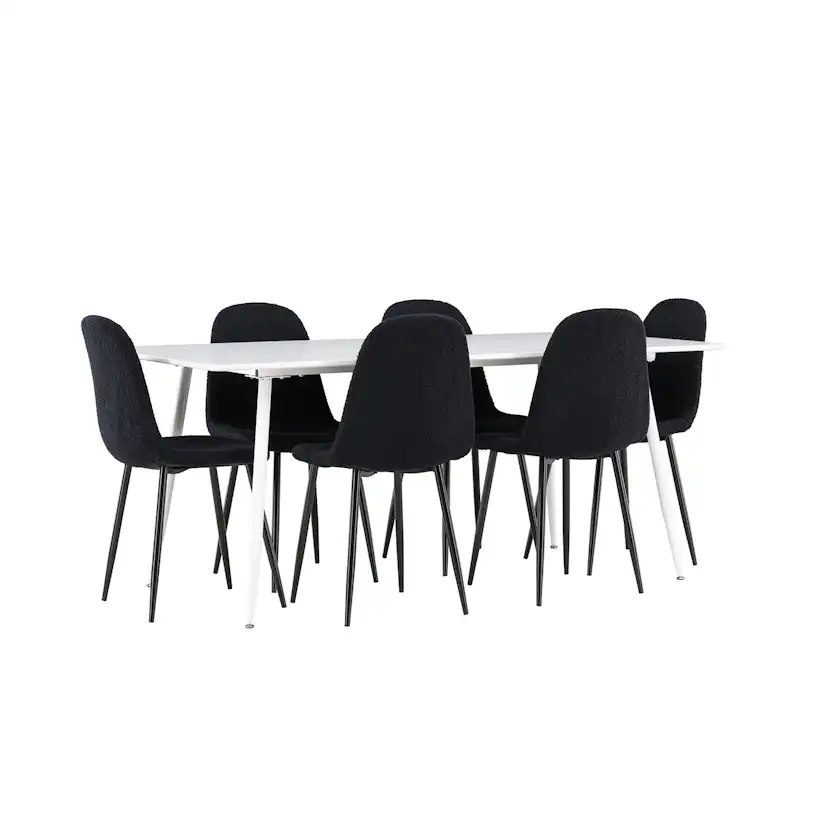 Matgrupp Venture Home Silar 180 med 6 st Polar Stolar Teddy