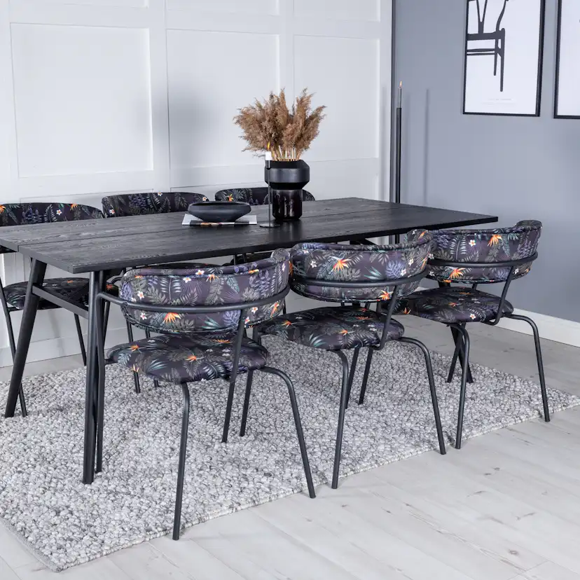 Matgrupp Venture Home Salt med 6 Aris Karmstolar