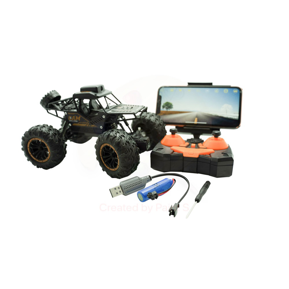 Radiostyrd bil Gear4Play 1:18 Wifi CAM Rock Crawler