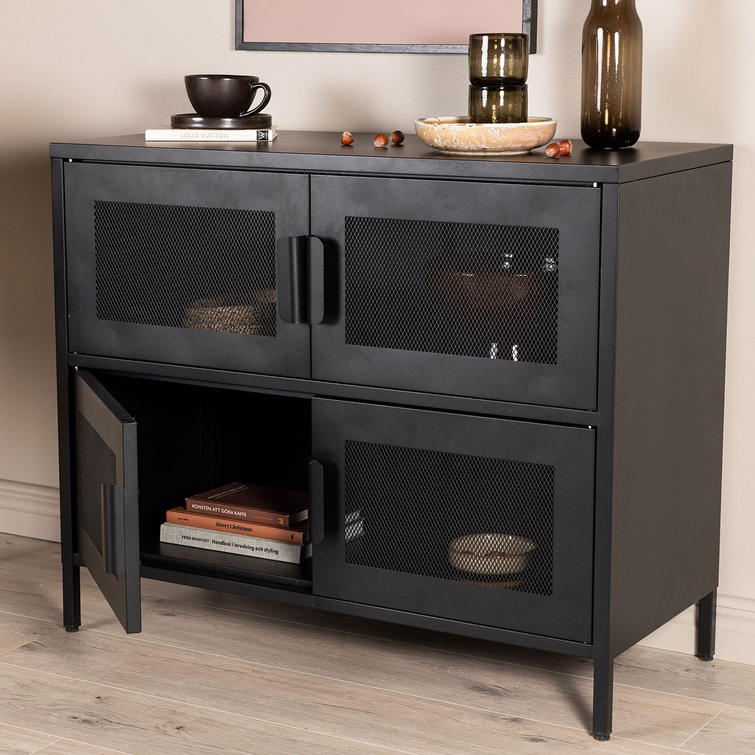 Nett Cabinet - Black Svart