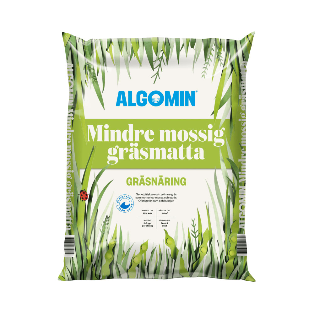 Gräsmattegödsel Algomin Mindre Mossig Gräsmatta