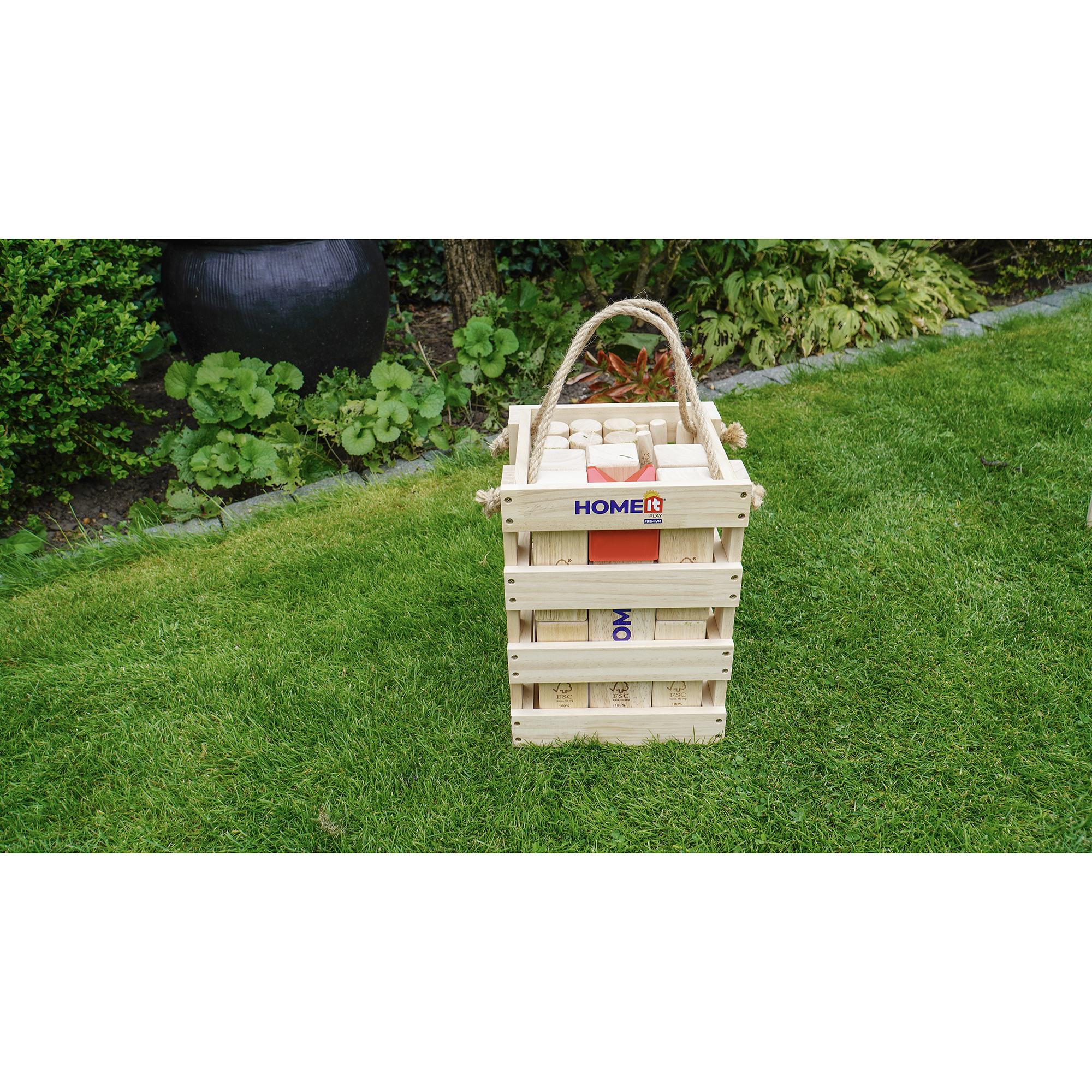 Kubb Home it Play Premium I Gummiträ