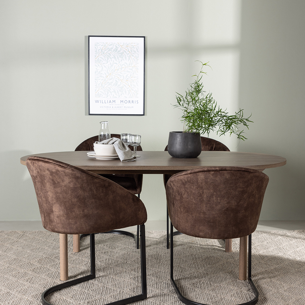 Matgrupp Venture Home Andy med 4 st Evening stolar