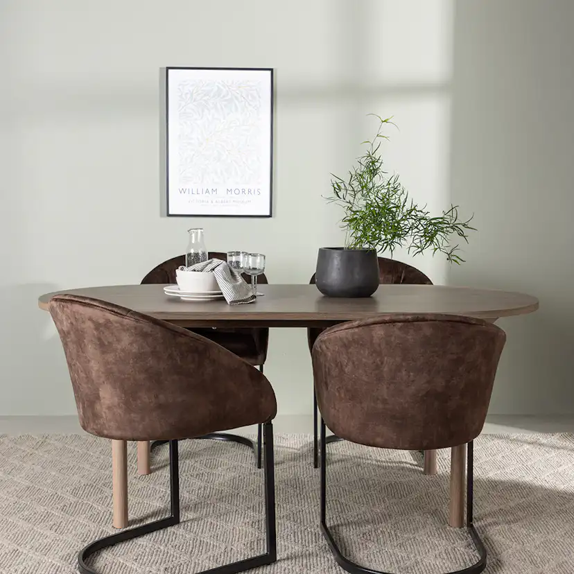 Matgrupp Venture Home Andy med 4 st Evening stolar