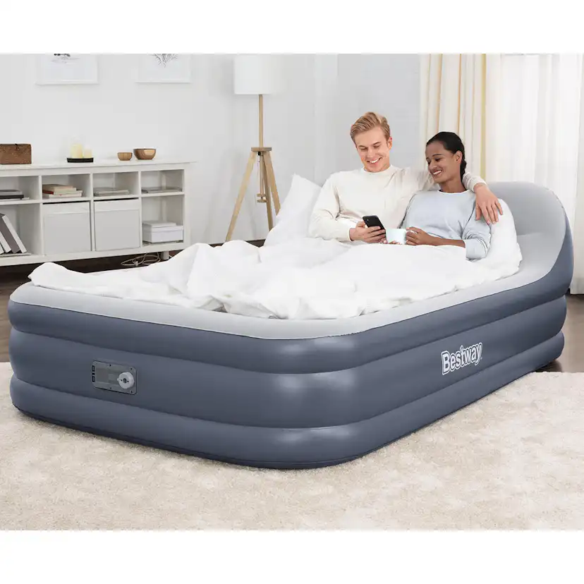 Uppblåsbar Madrass Bestway Tritech Airbed Queen Med Gavel