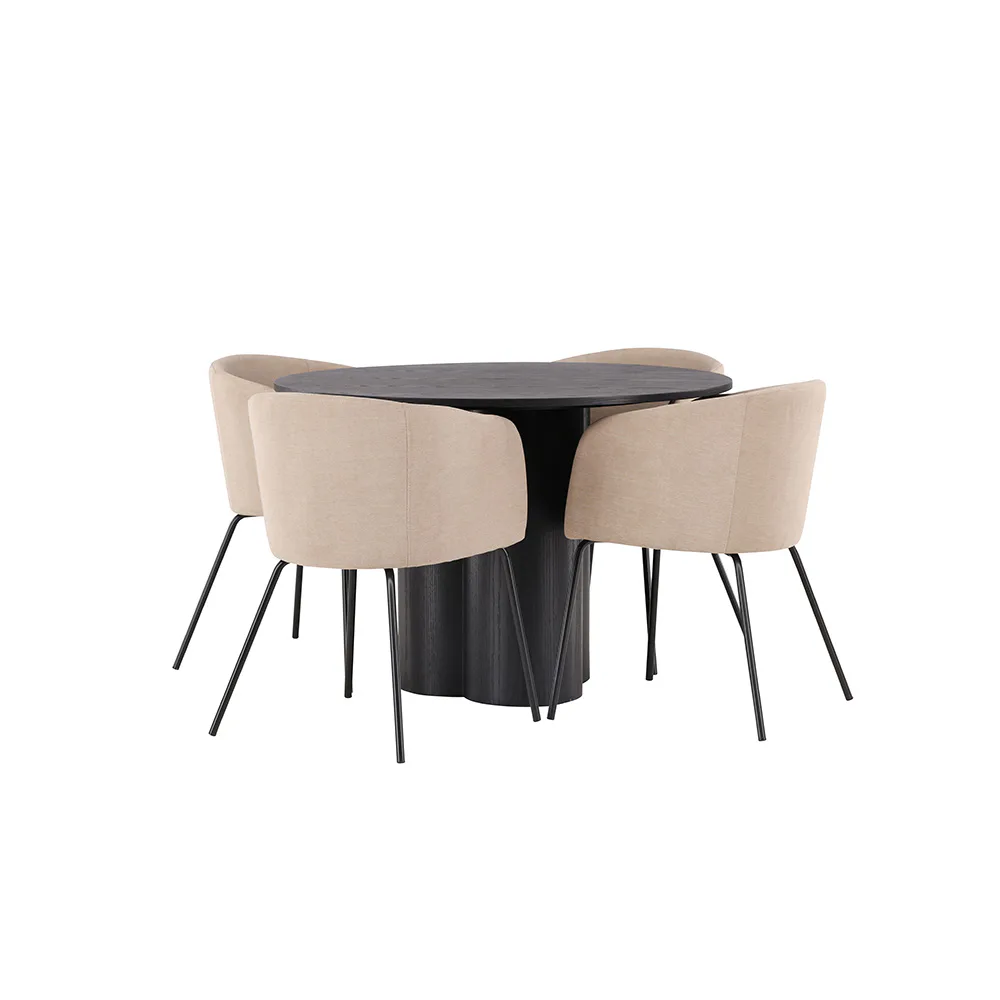 Svart/Beige