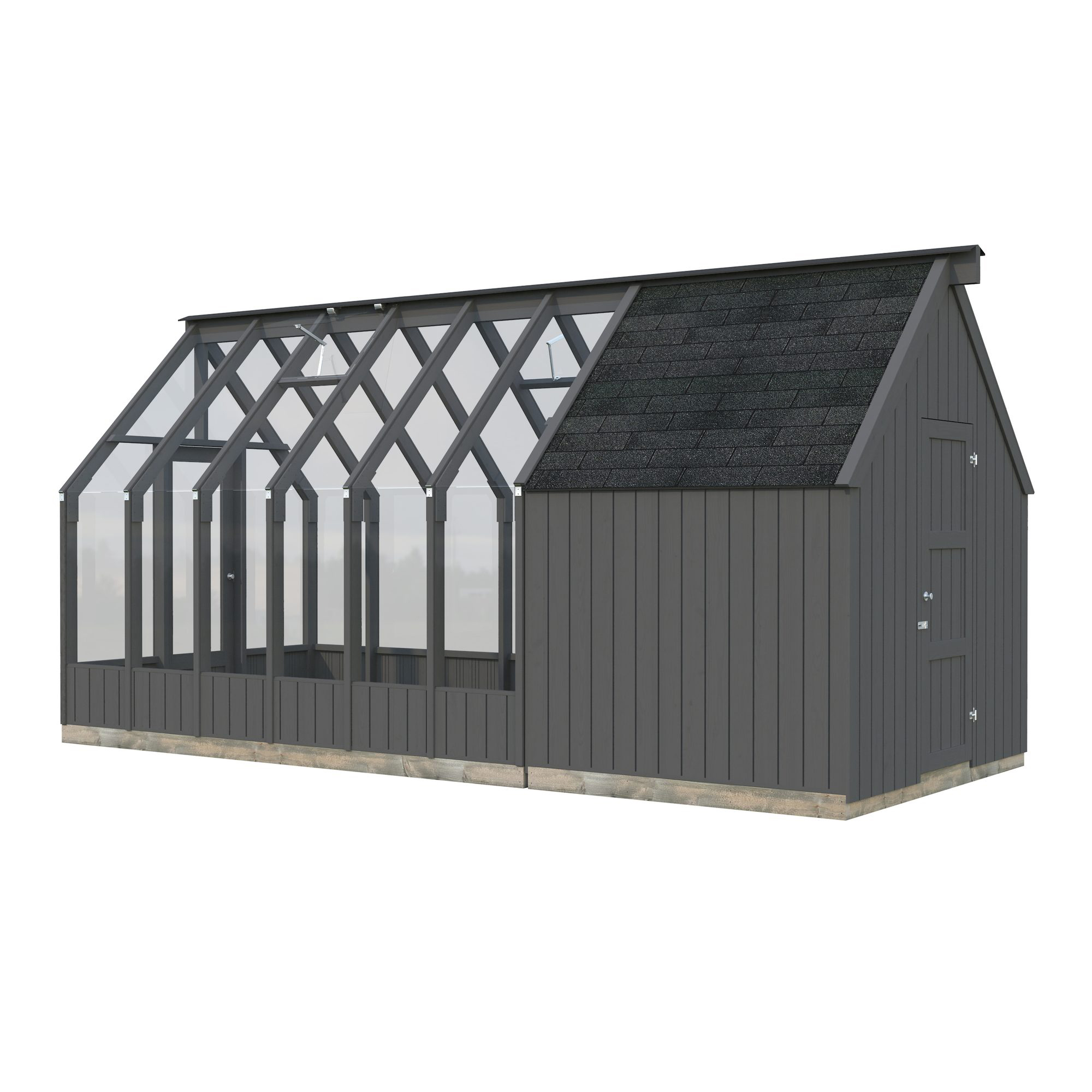 Växthus Palmako Emilia 13,1 m² (inv. 8,2+4,0 m²)