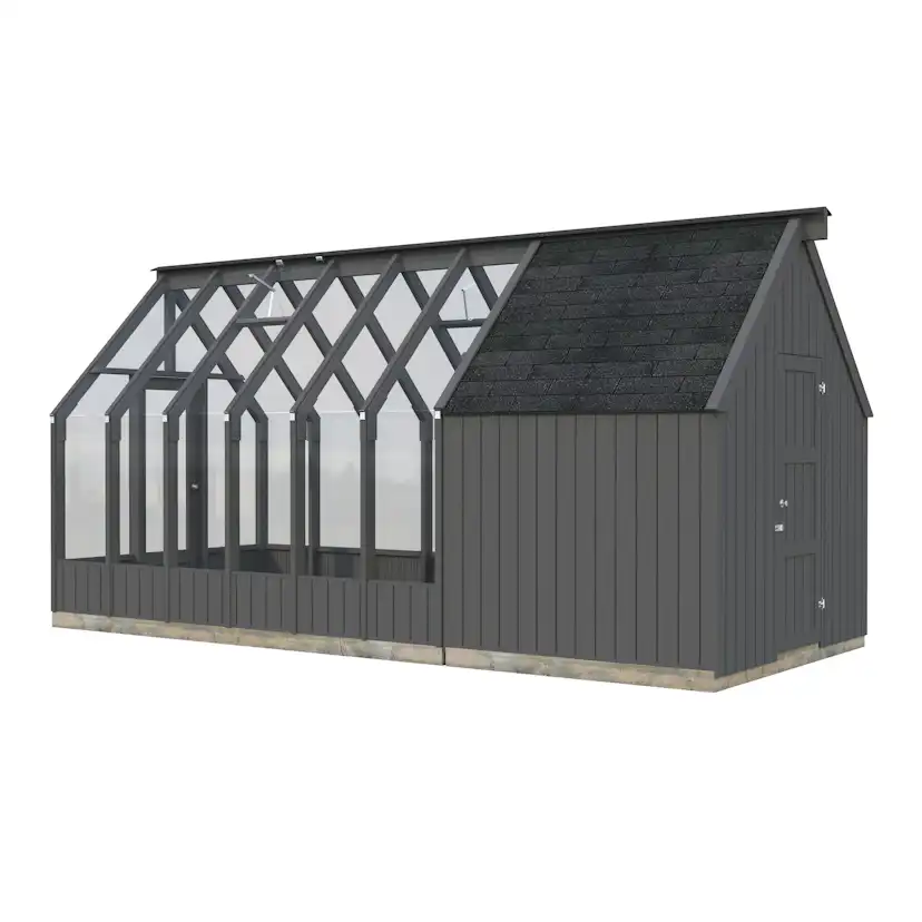 Växthus Palmako Emilia 13,1 m² (inv. 8,2+4,0 m²)