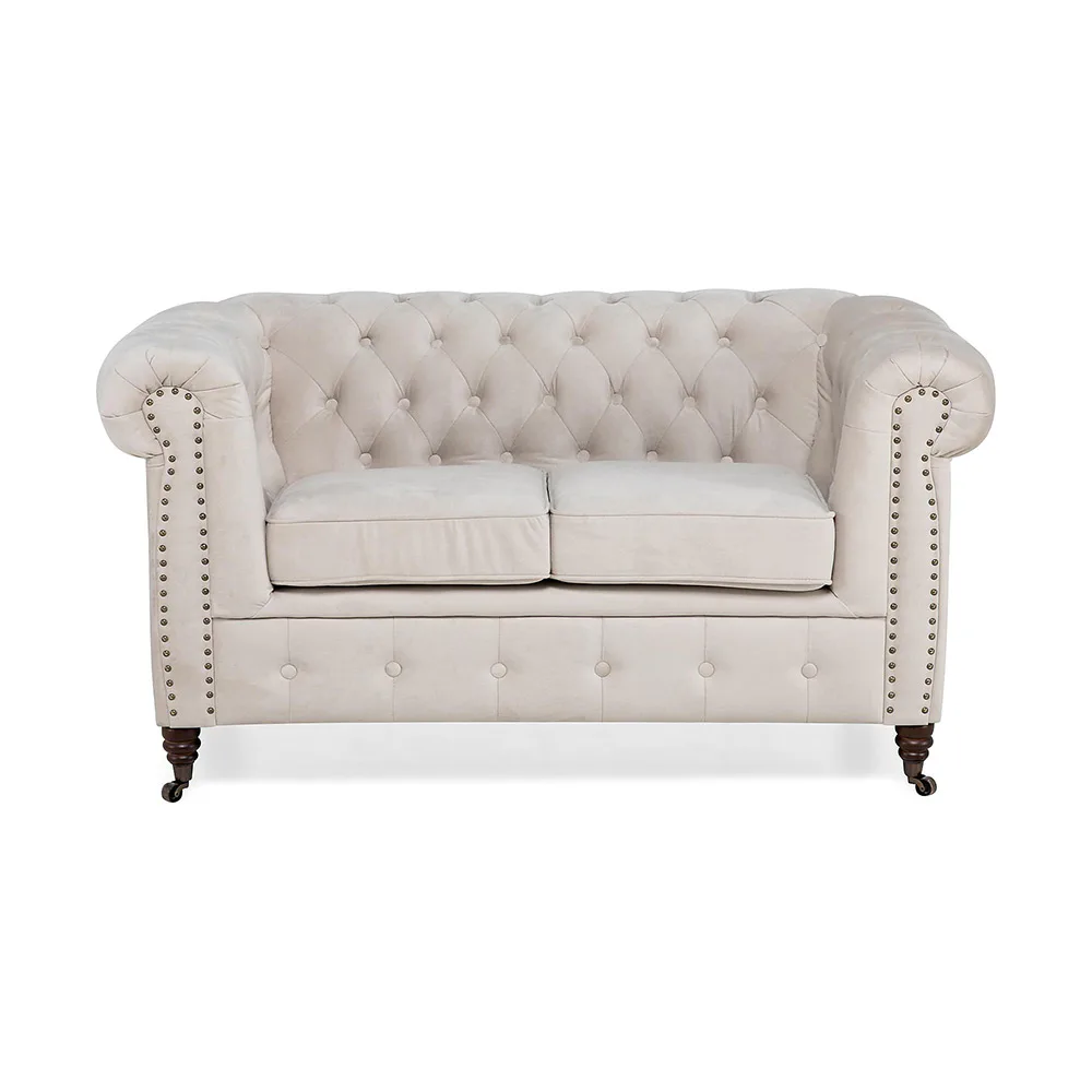 2-sitssoffa Manor House Chesterfield Deluxe Sammet