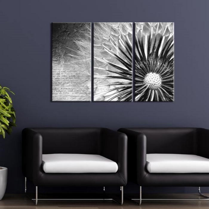 Tavla Arkiio Maskros Svart och Vit