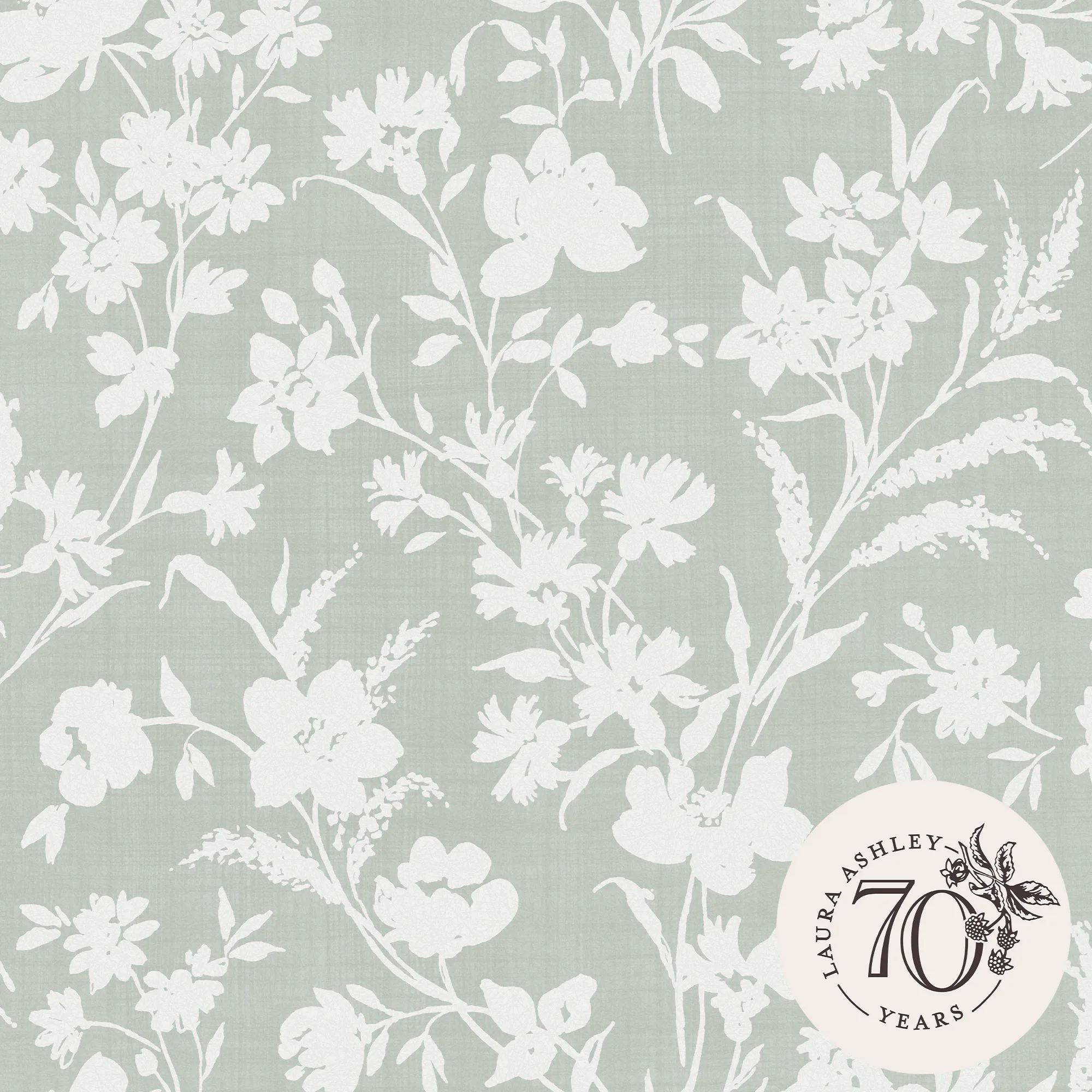 Tapet Laura Ashley Rye Sage Grön 119855