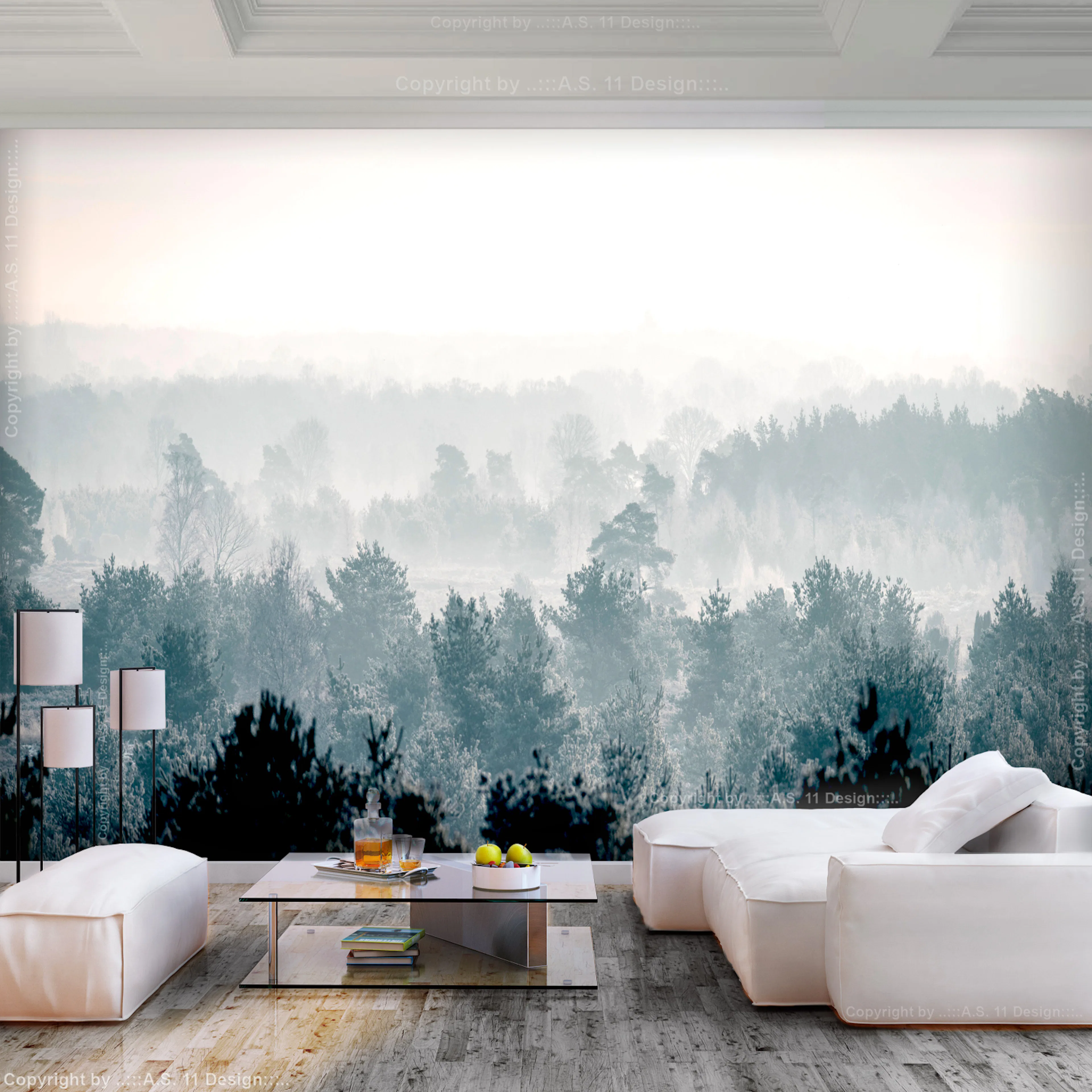 Fototapet Arkiio Winter Forest 450x315 cm
