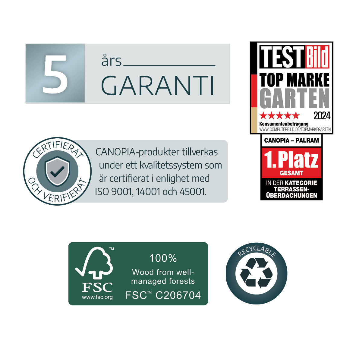 Tunnelväxthus Canopia Kivik 6 m²