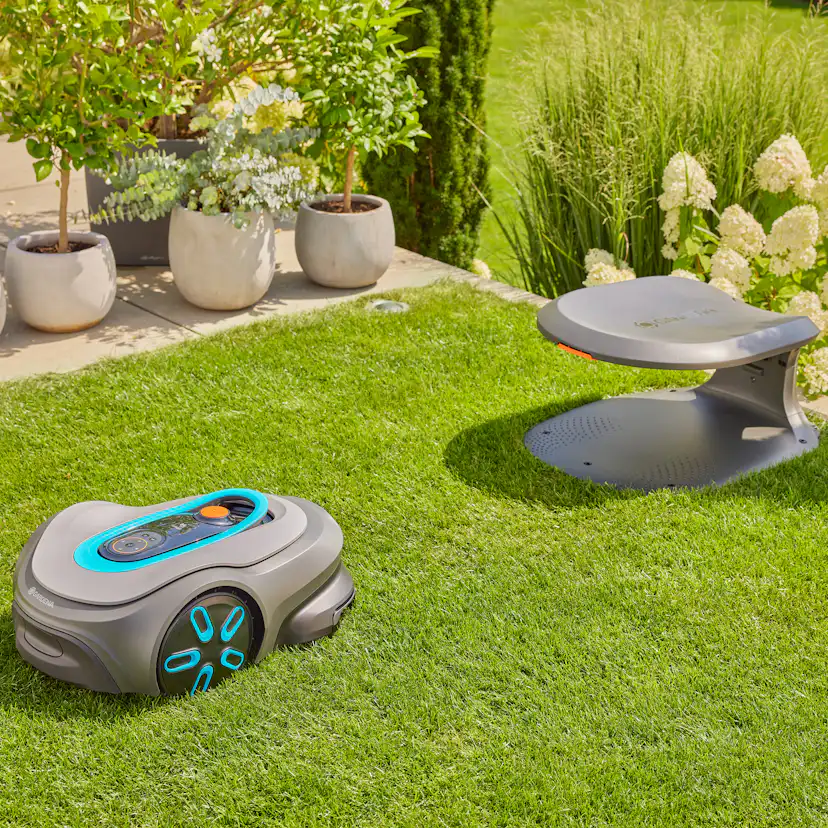 Robotgräsklippare Gardena Smart Sileno Max 800 Paket Med Robothus