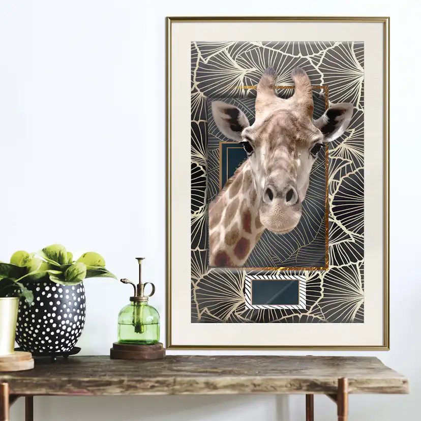 Poster Artgeist Affisch Giraffe