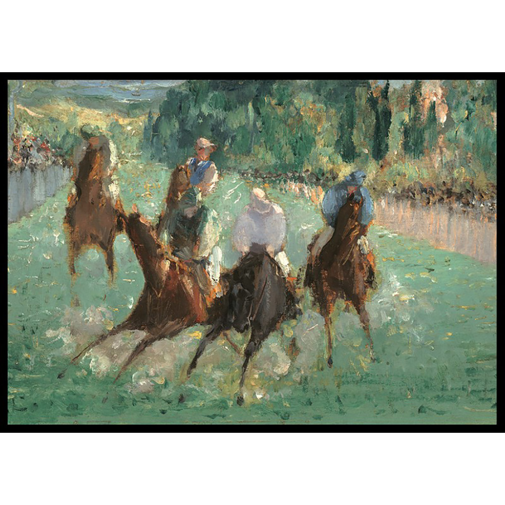 Poster Gallerix At The Races By Édouard Manet