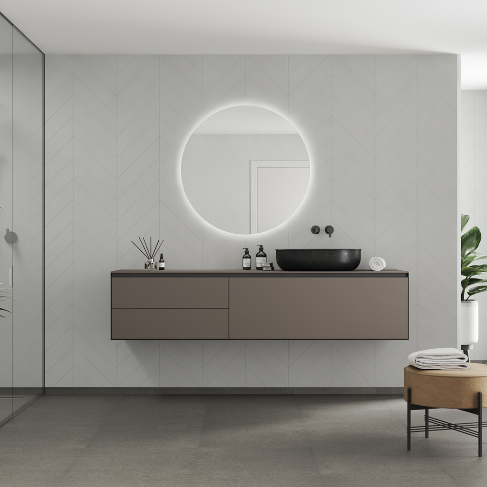 Våtrumsskiva Fibo 2145-M78 S Grey Cement 10x620x2400 mm