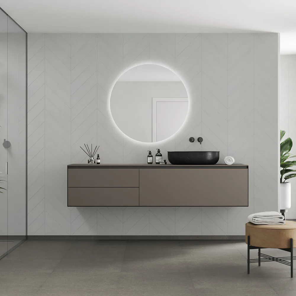 Våtrumsskiva Fibo 2145-M78 S Grey Cement 10x620x2400 mm