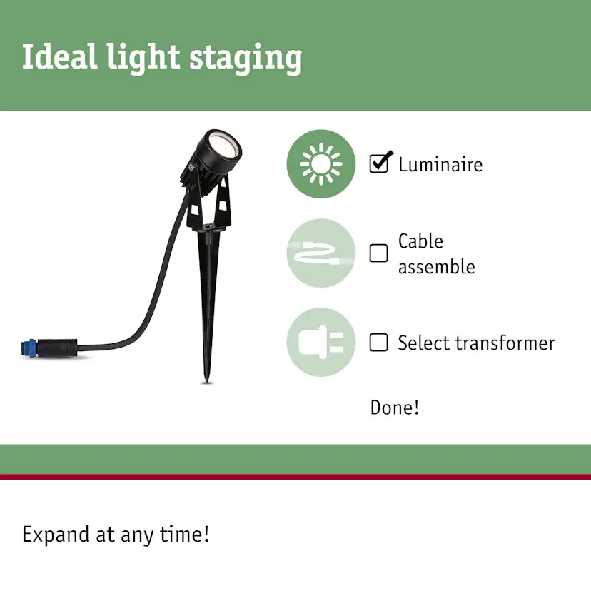 Spotlight Paulmann Basic Spot Plug & Shine LED IP65 24V