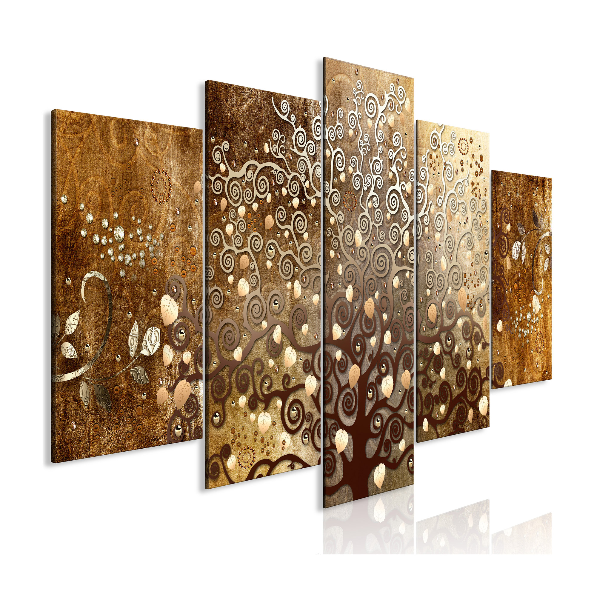 Tavla Arkiio Falling Leaves Wide 5 delar 225x100