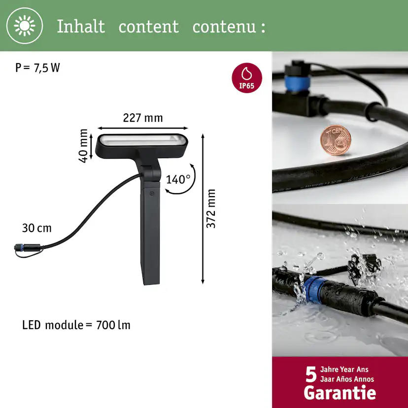 Spotlight Paulmann Ito Plug & Shine LED IP65 24V