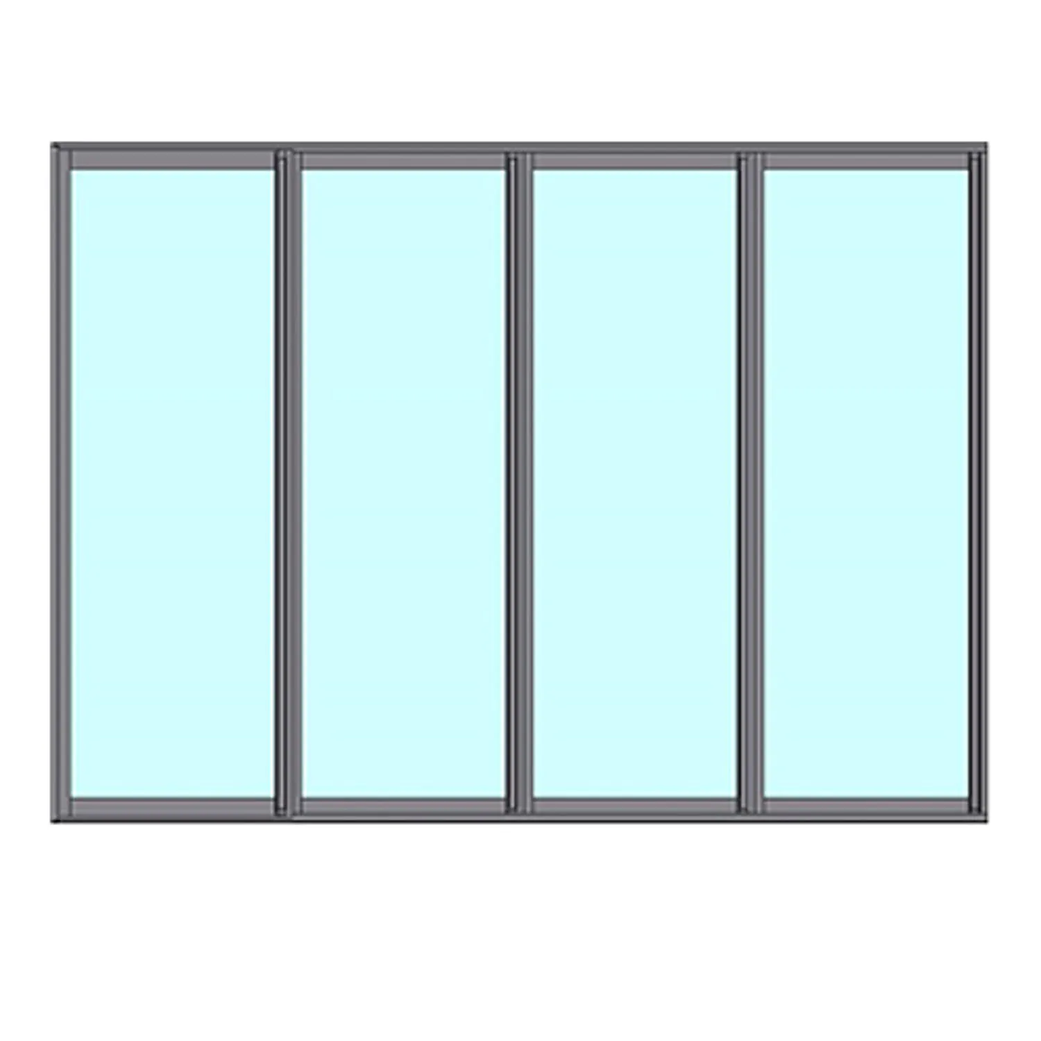 Fast Väggparti Novoroom Ultra 4-Delat