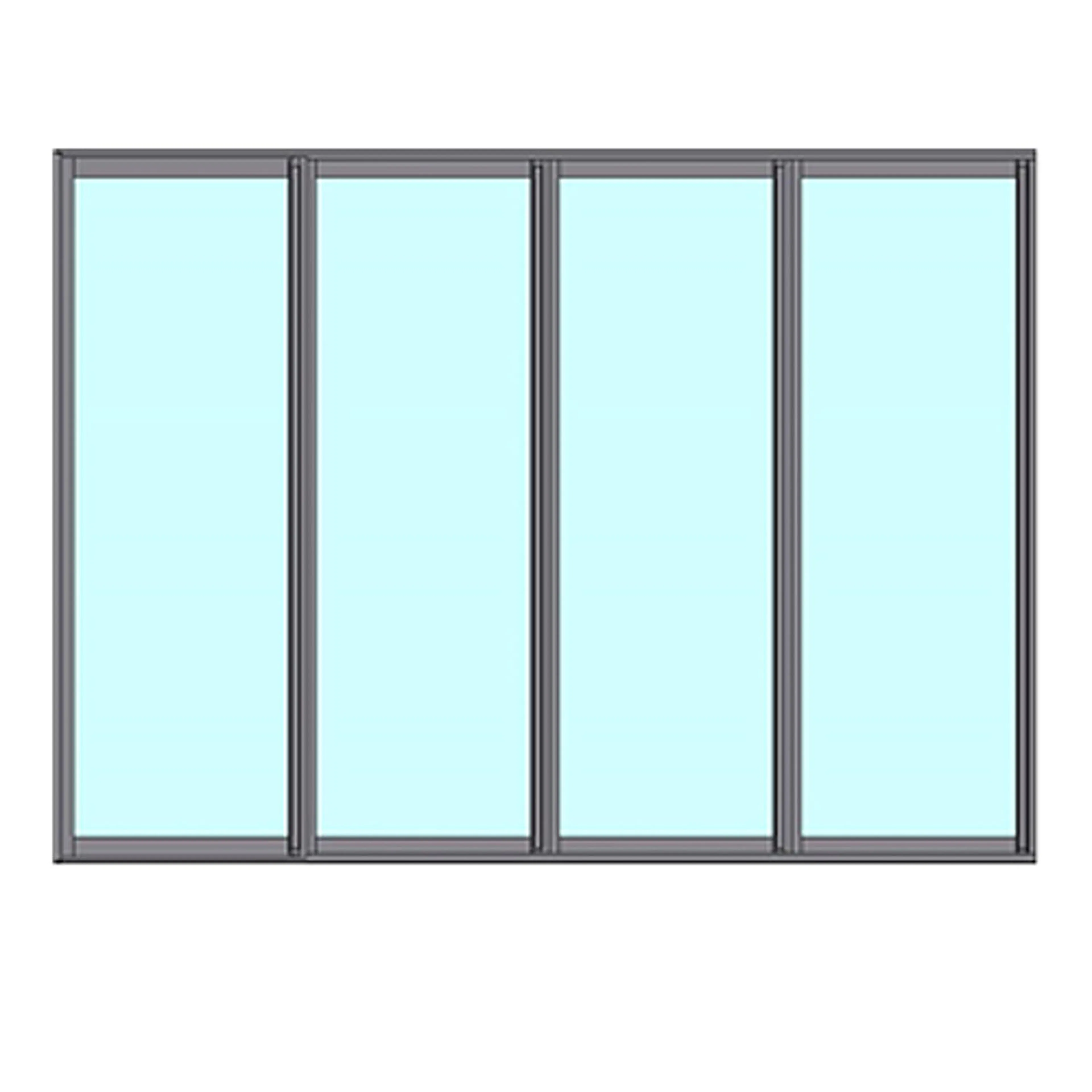 Fast Väggparti Novoroom Ultra 4-Delat