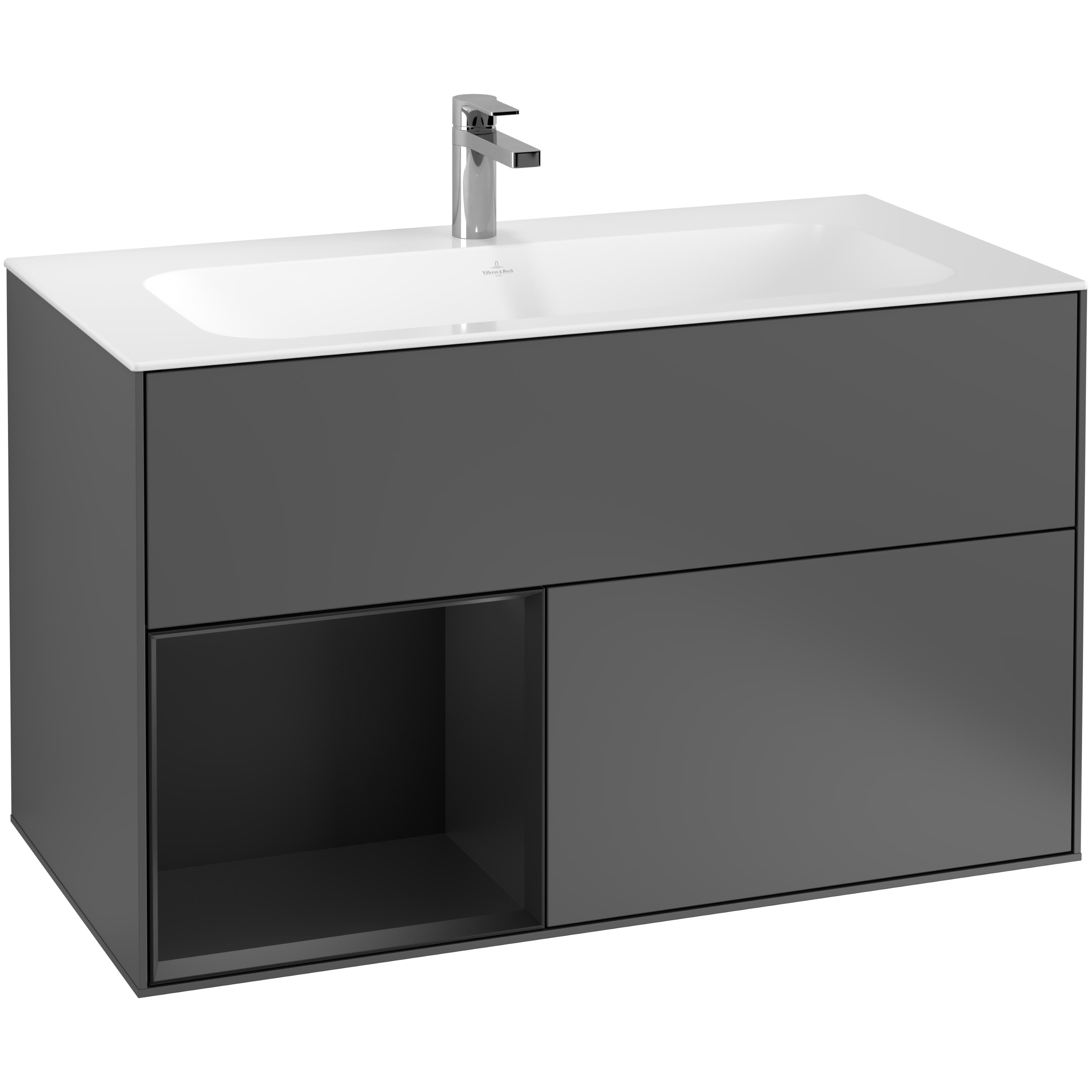 Tvättställsskåp Villeroy & Boch Finion med 2 Lådor och Hylla för Inbyggt Tvättställ