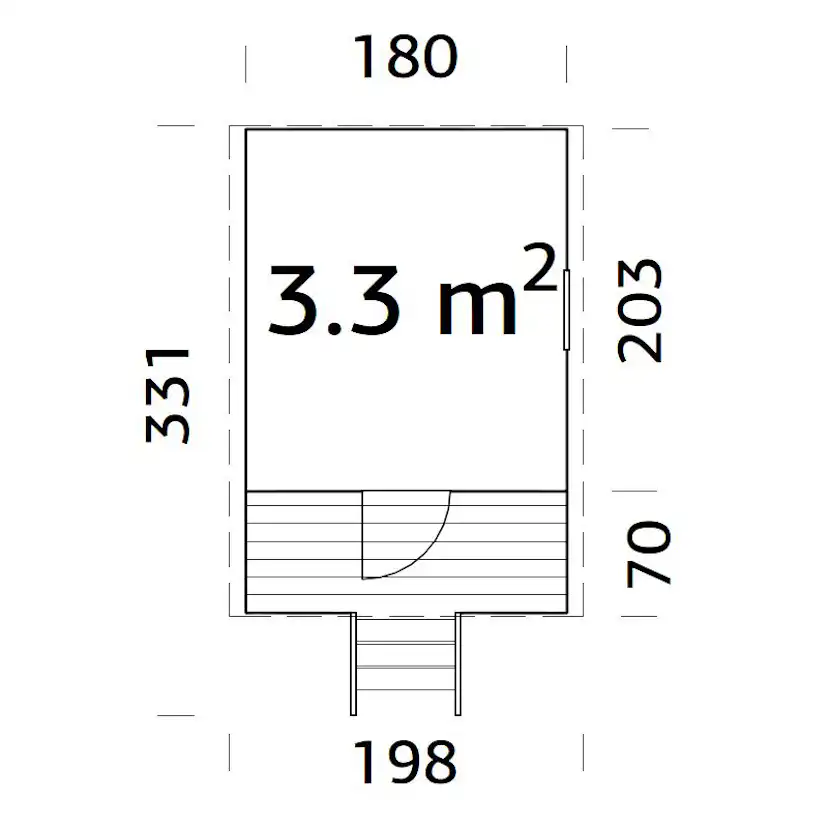Lekstuga Palmako Huck 3,3 m2