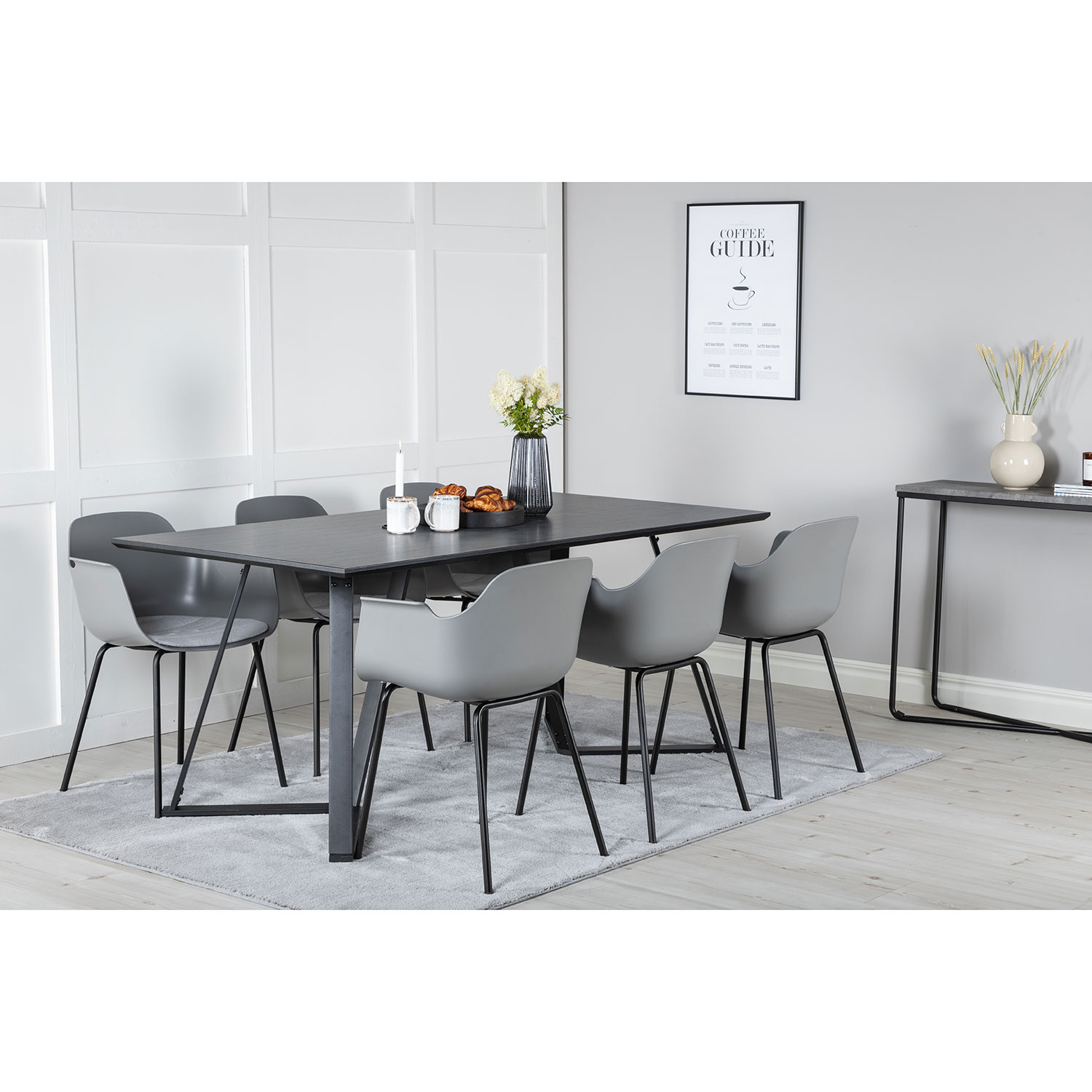 Matgrupp Venture Home Marina med 6 Comfort Plastic stolar