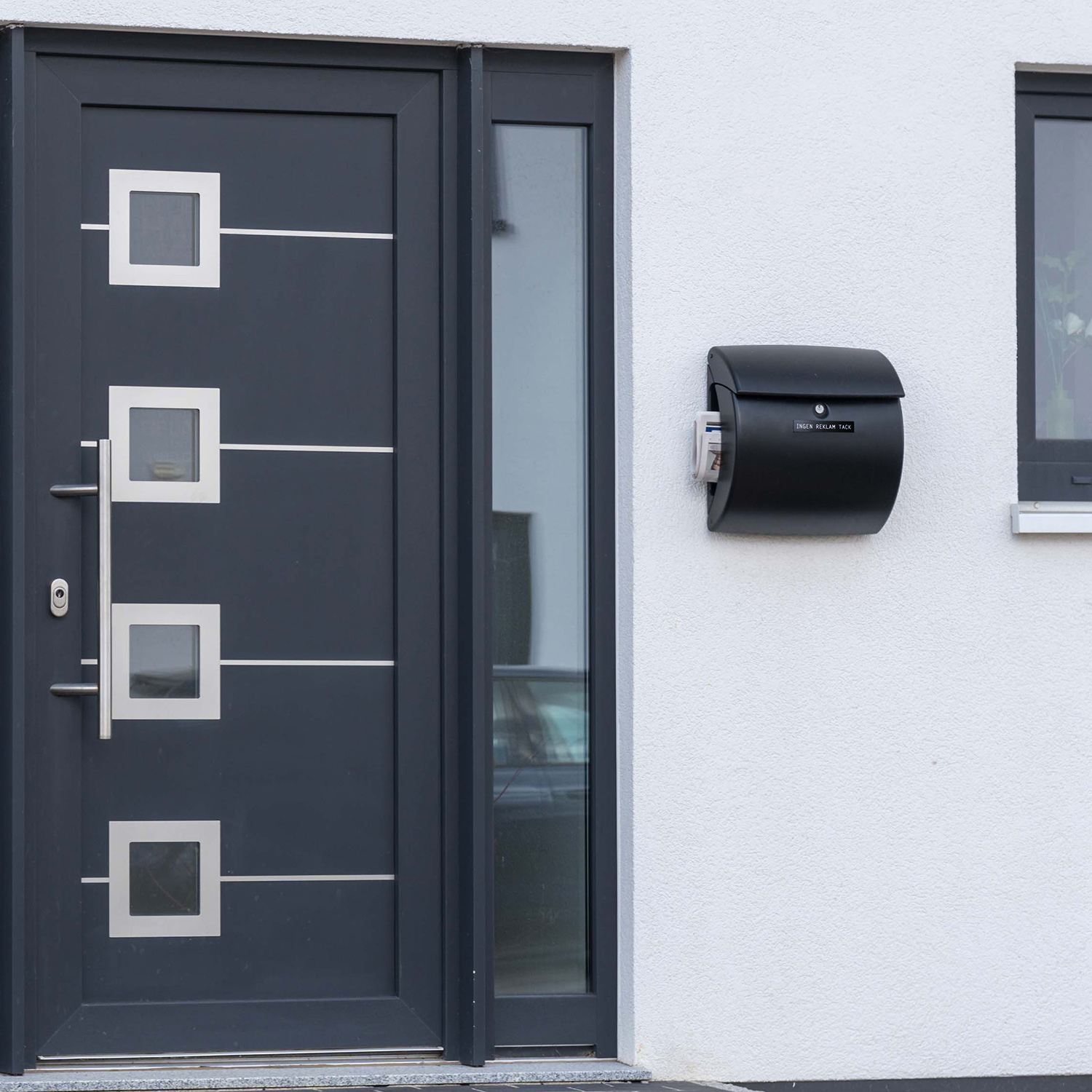 Skylt Beslagsboden Ingen Reklam Tack