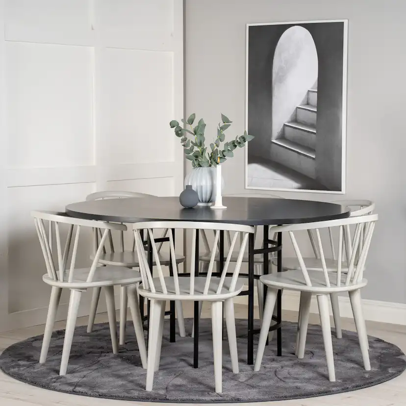 Matgrupp Venture Home Copenhagen med 6 Brum Stolar