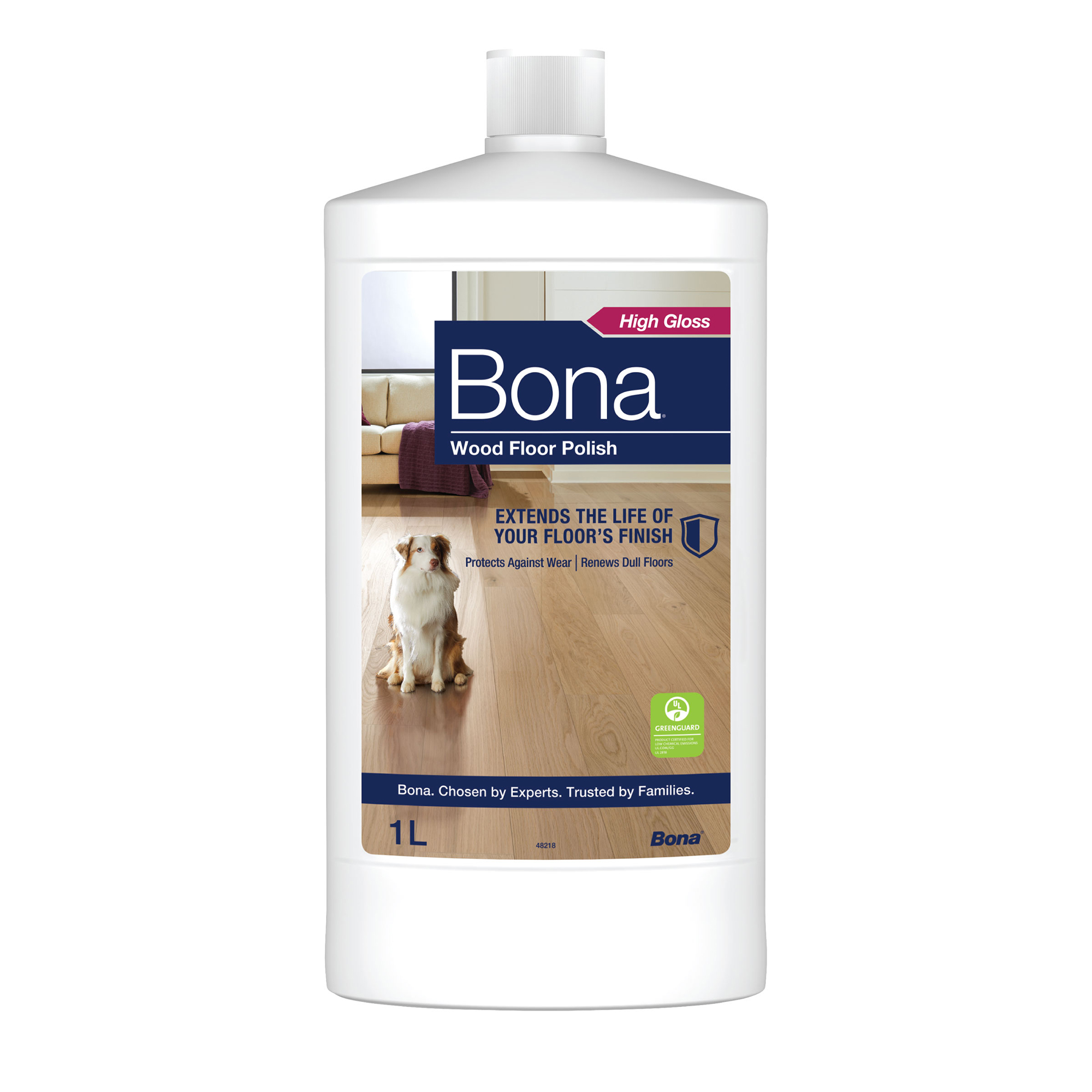 Golvpolish Bona för Lackerade Trägolv 1 liter