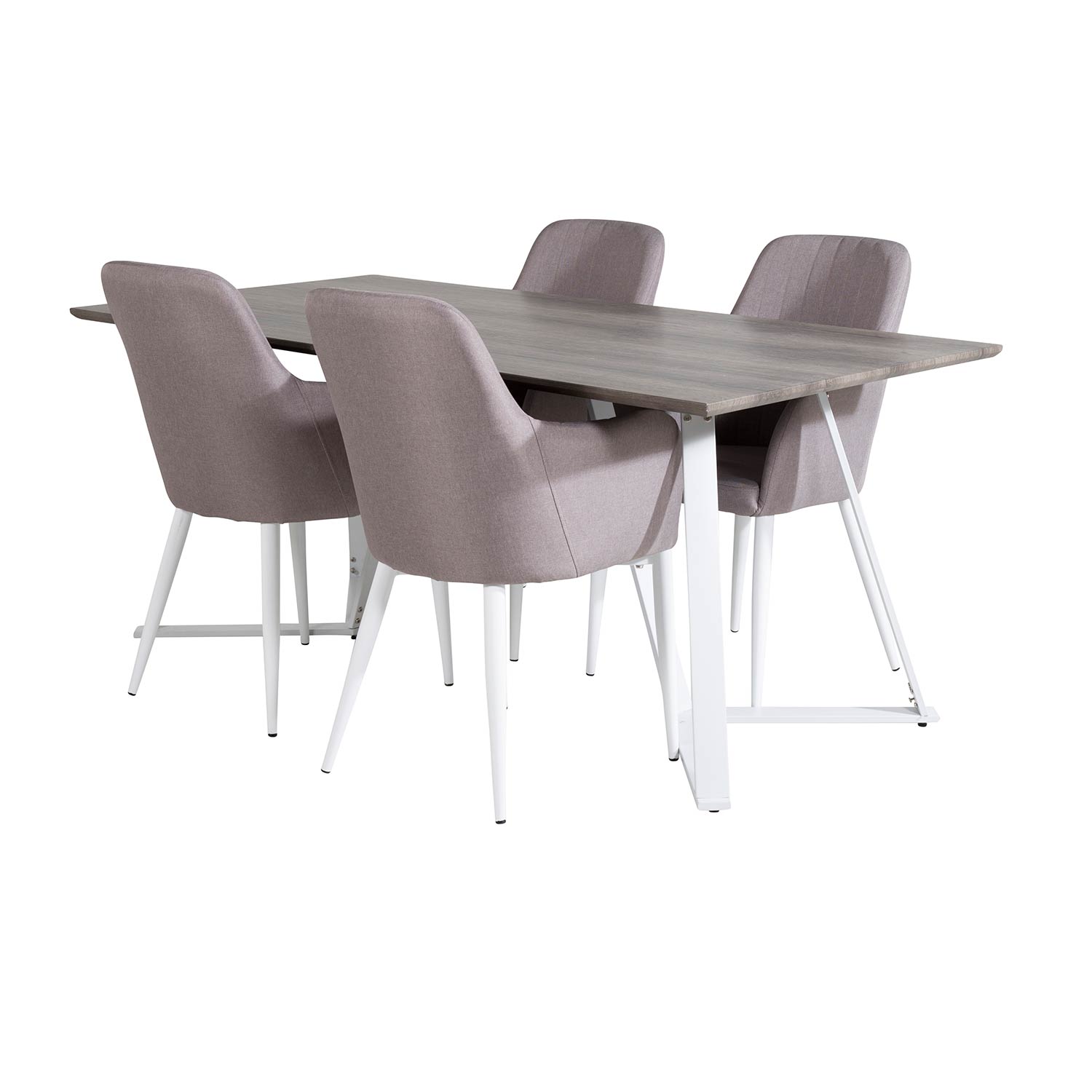 Matgrupp Venture Home Madde med 4 Corina Stolar Polyestertyg