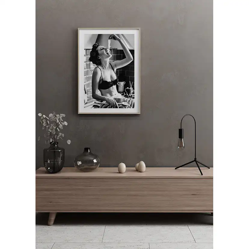 Poster Gallerix Playing With Spaghetti