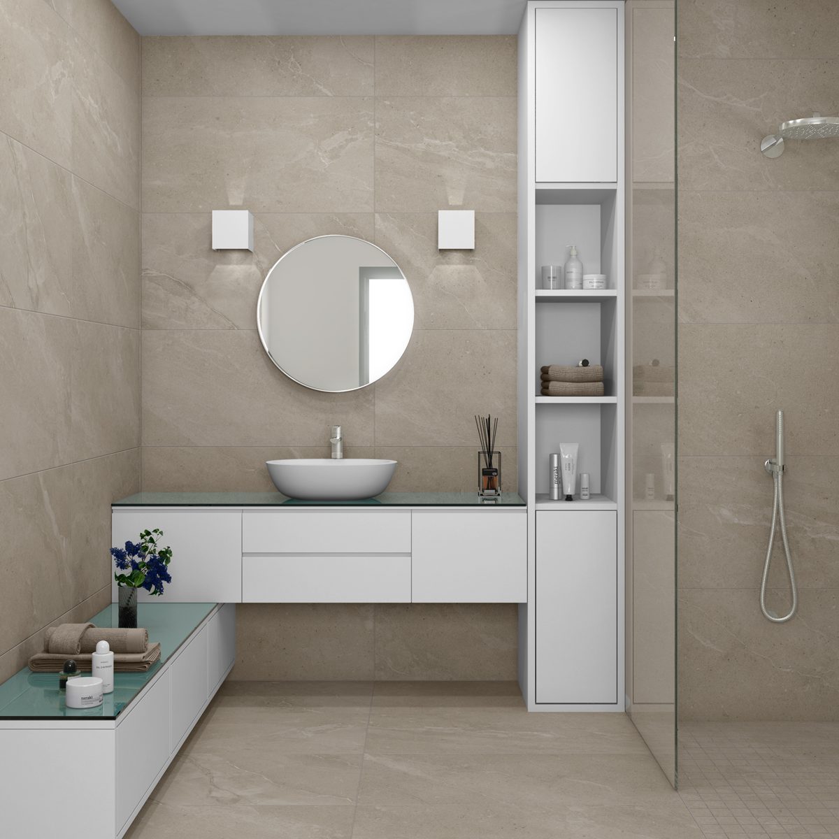 Klinker Ölandskalksten Varm Beige Matt 60x60 cm