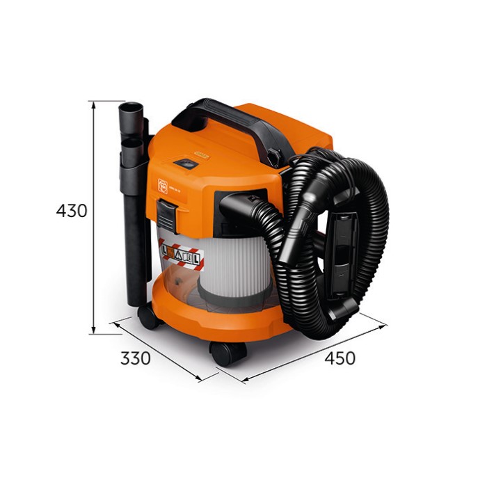 Dammsugare Fein ASBS 18-10 As utan Batteri och Laddare