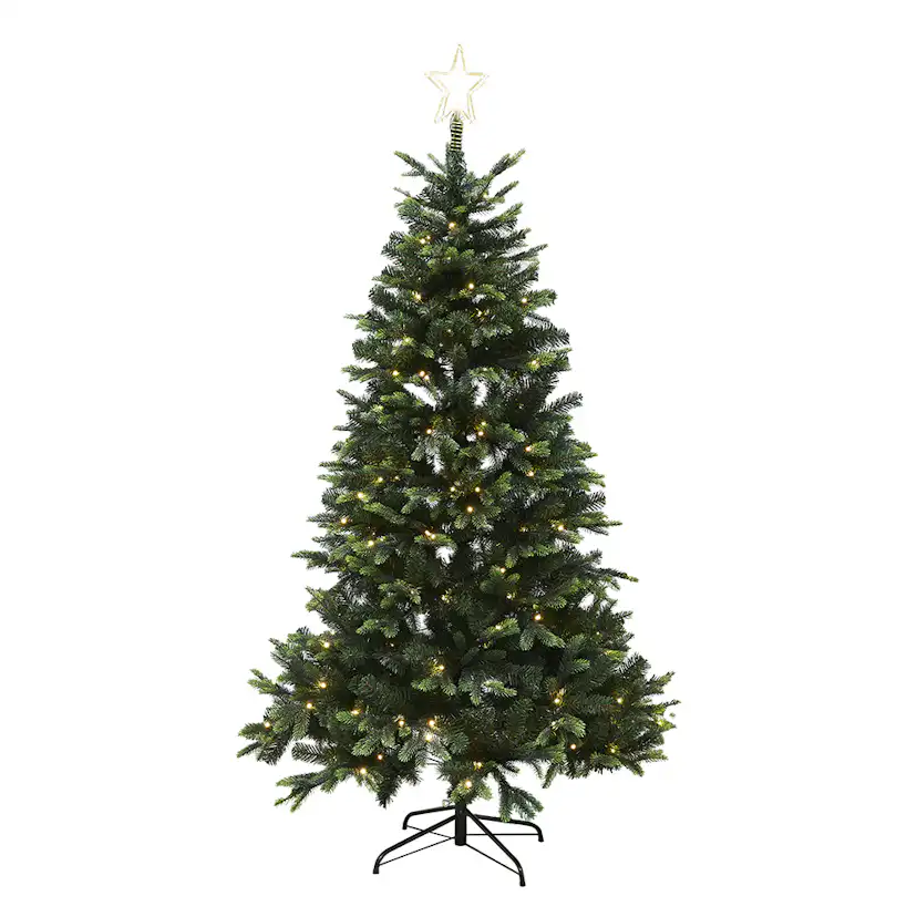 Plastgran Nordic Winter LED med Stjärna