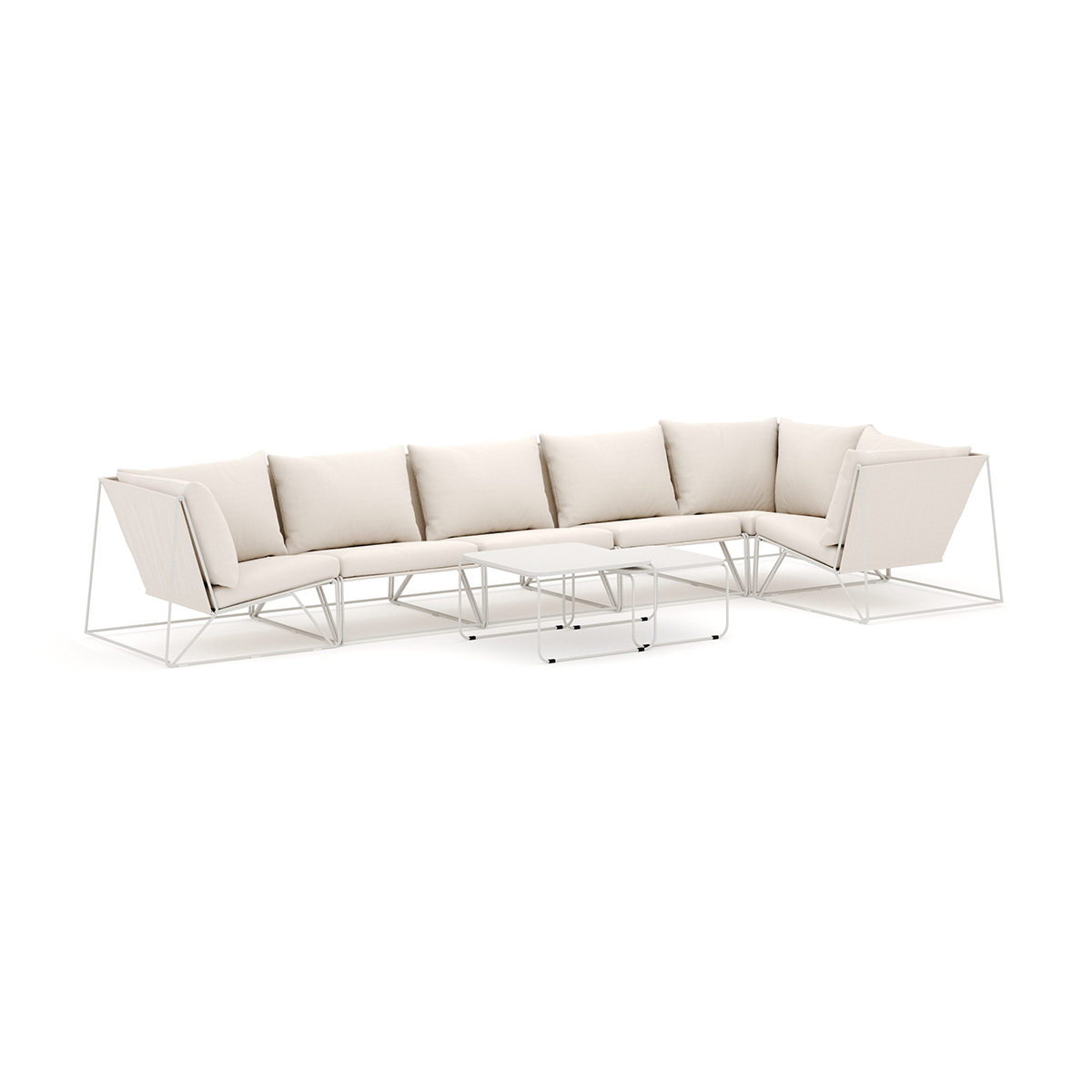 Loungesoffa Comfort Garden Usteryd utomhus hörnsoffa 6-sits vändbar