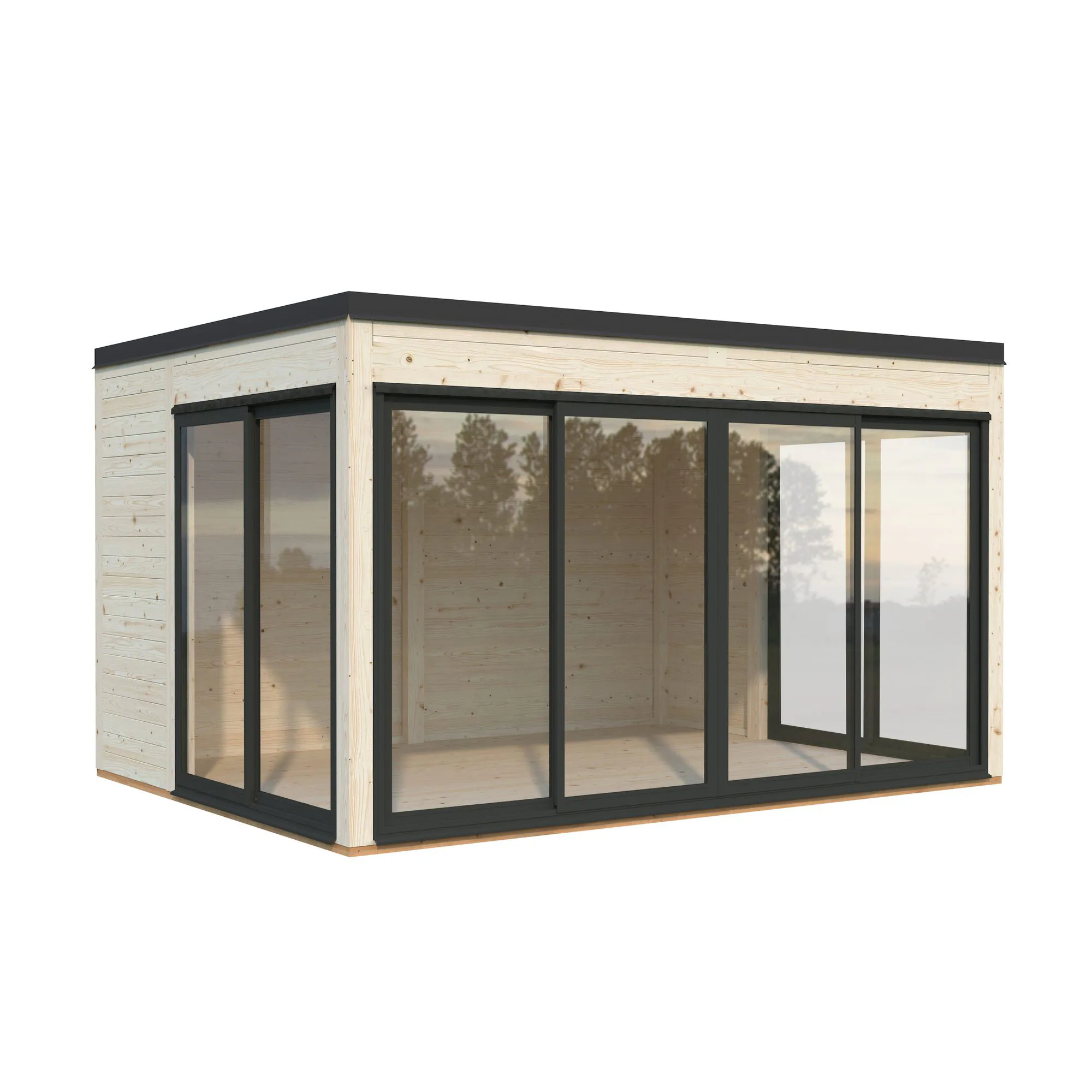 Stuga Palmako Serena 13,4 m² Set 2 Slide Plus (inv. 12,6 m²)