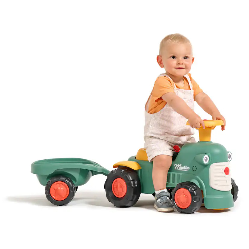 Traktor Falk Maurice Med Ratt, Tuta & Släp