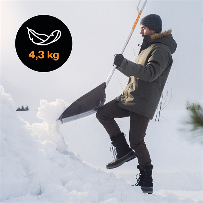 Snösläde Fiskars Snowxpert Plast Med Orange Reflex