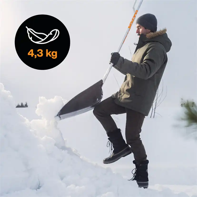 Snösläde Fiskars Snowxpert Plast Med Orange Reflex