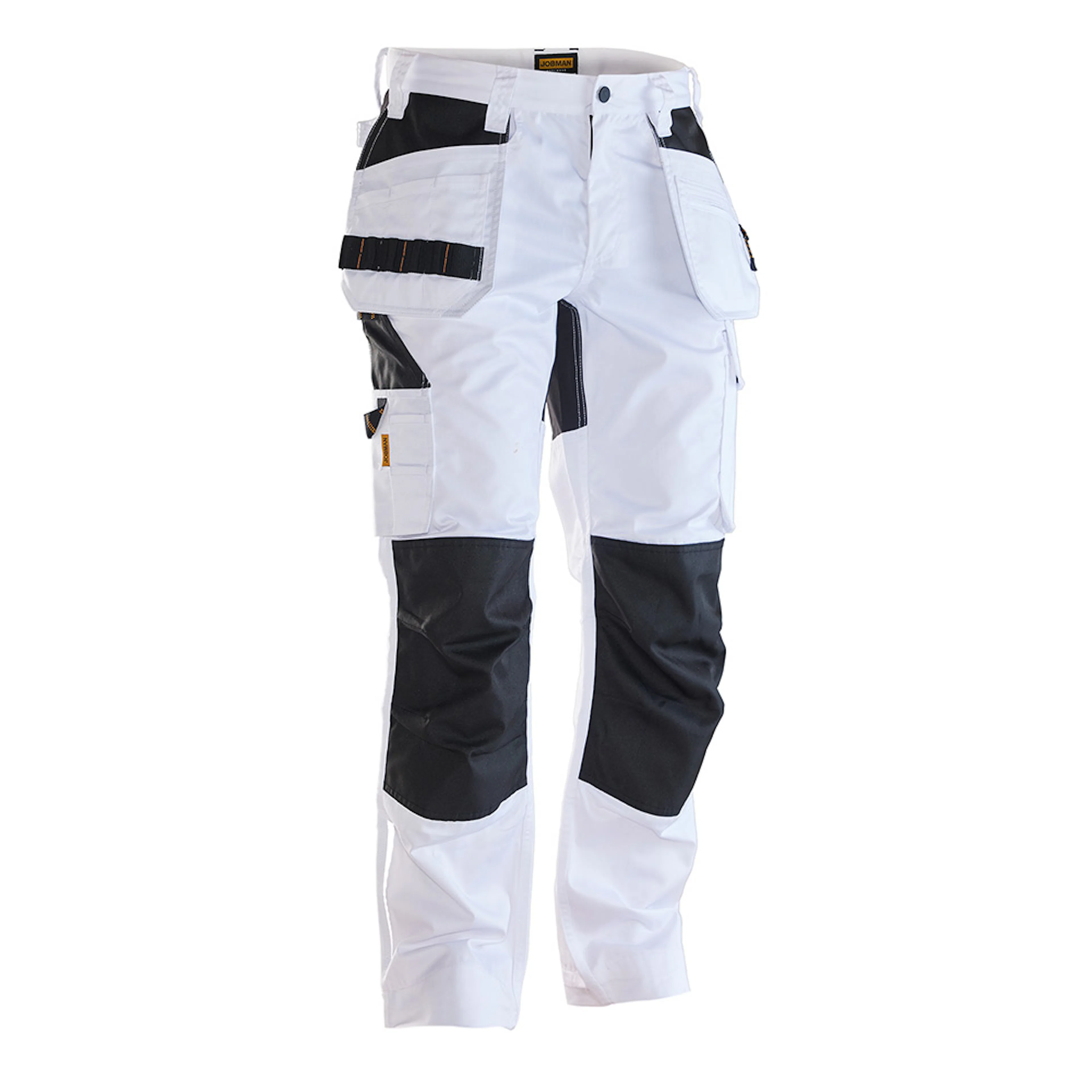 Hantverksbyxa stretch Vit/Svart C60 Storlek: C60, Färg: Vit/Svart