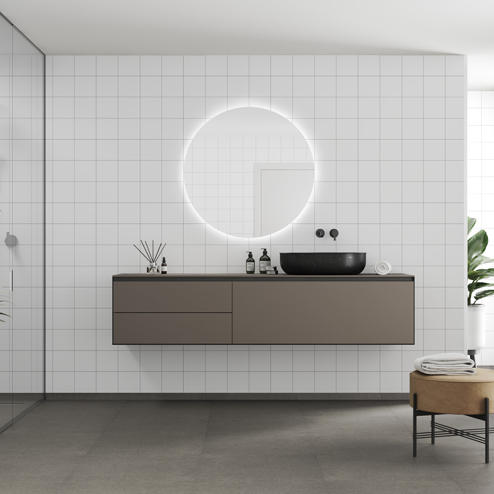 Våtrumsskiva Fibo 2099-M1515 S White Contrast 10x620x2400 mm