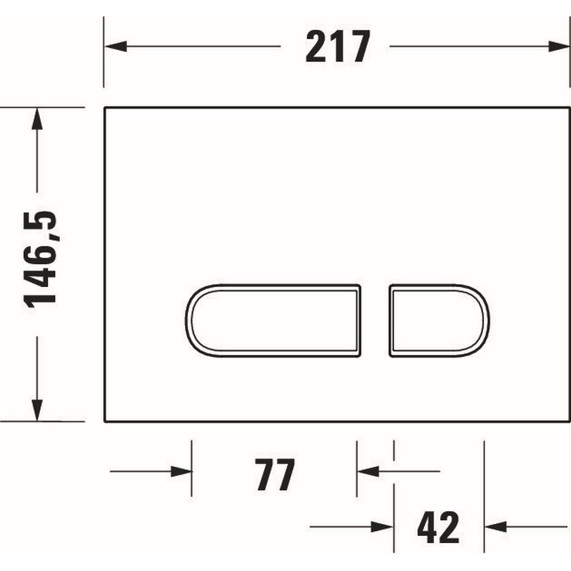 Spolplatta Duravit DuraSystem