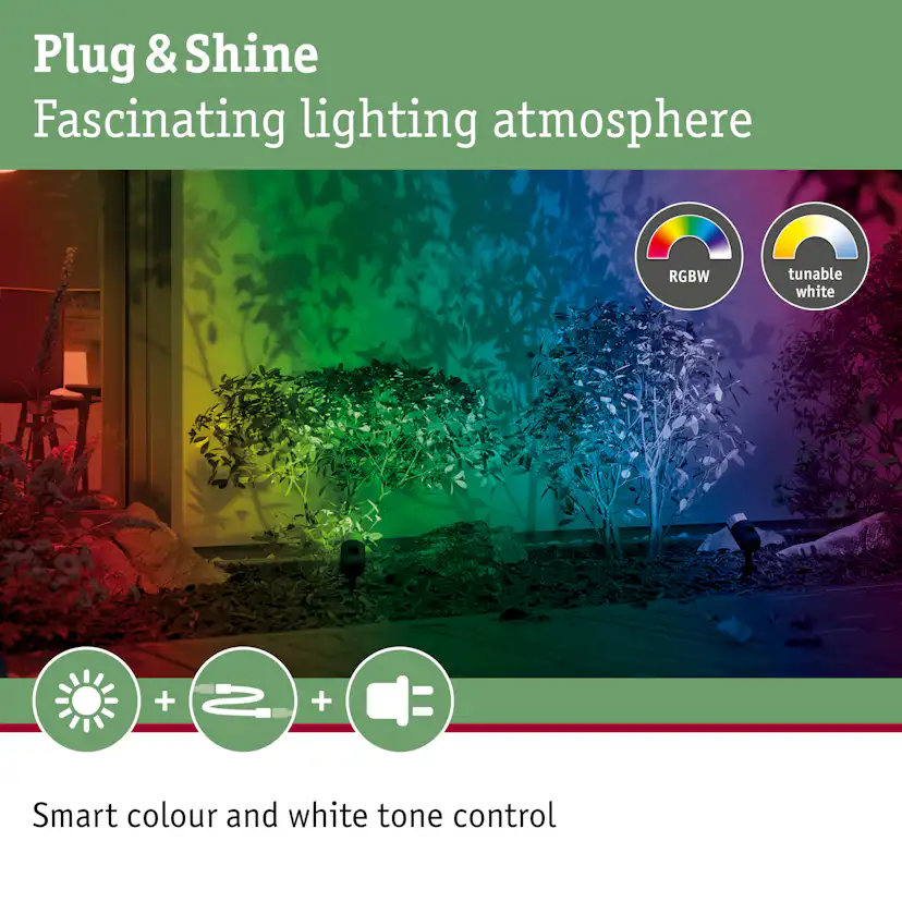 Spotlight Paulmann Pike Plug & Shine LED Smart Home Zigbee 3.0 Pike IP65 24V